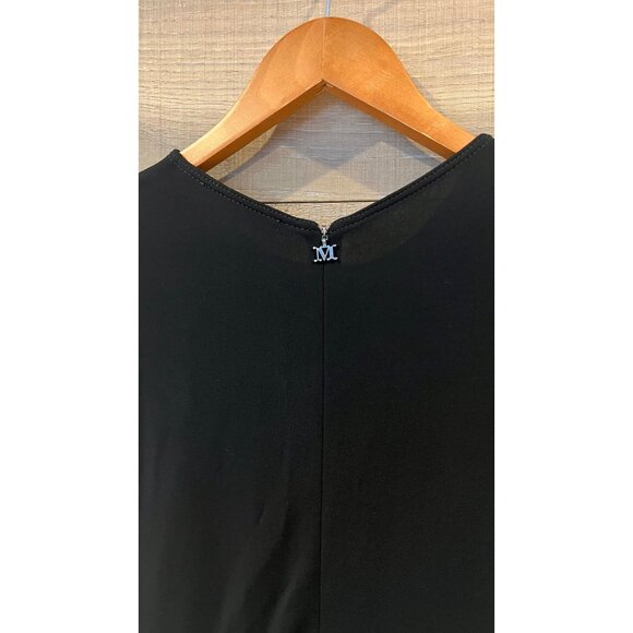 MAX MARA black JERSEY STEPPA MIDI TEE DRESS Size US 12 - Picture 10 of 14